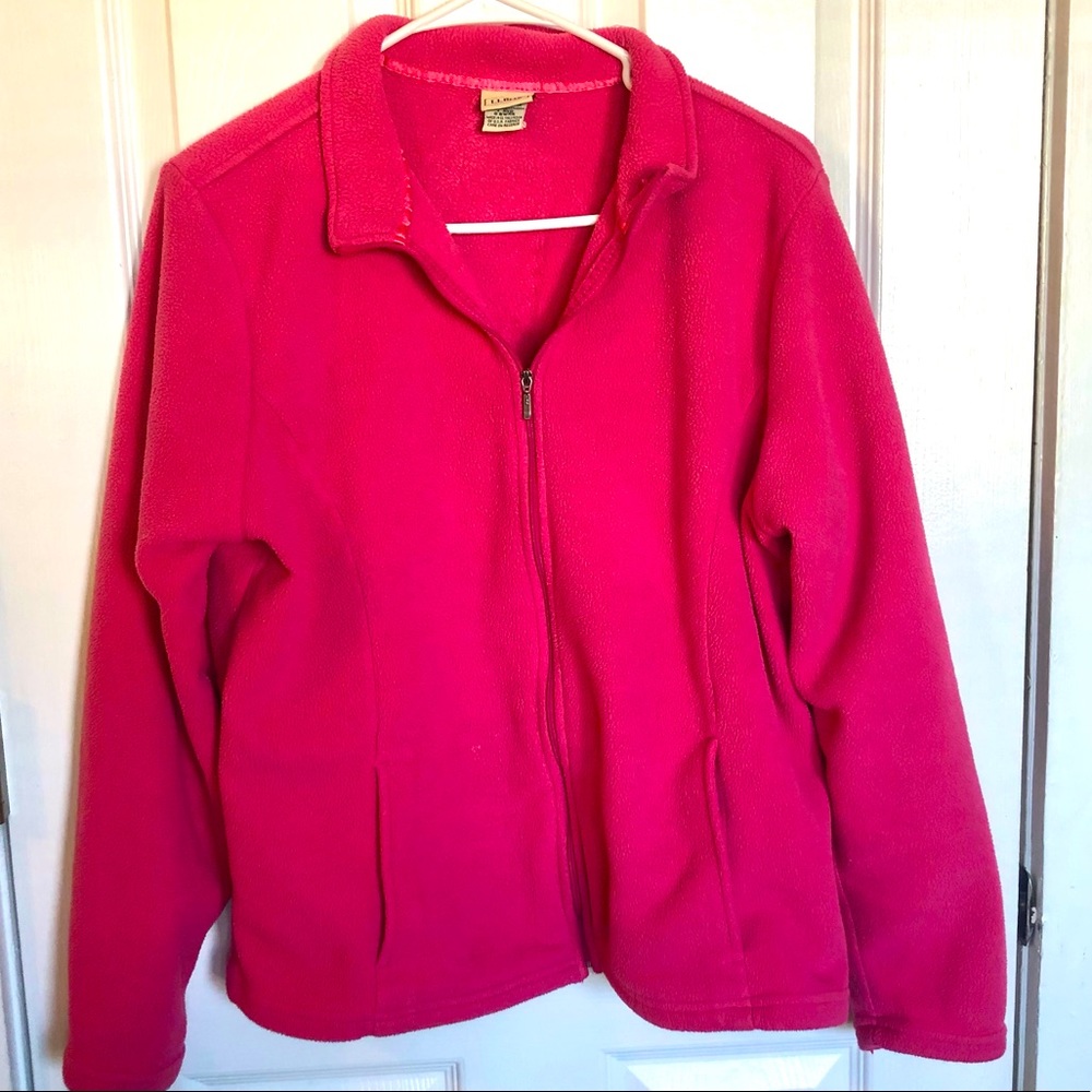 LL Bean fleece zip up jacket